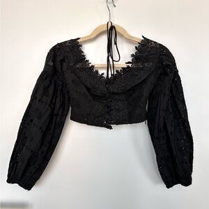 Off Shoulder Lace Up top